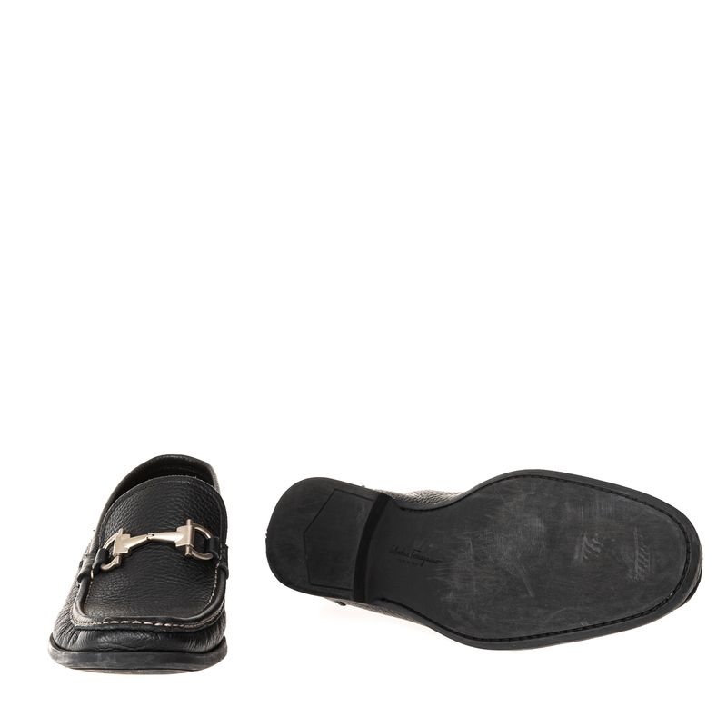 Mocassim-Salvatore-Ferragamo-Couro-Preto