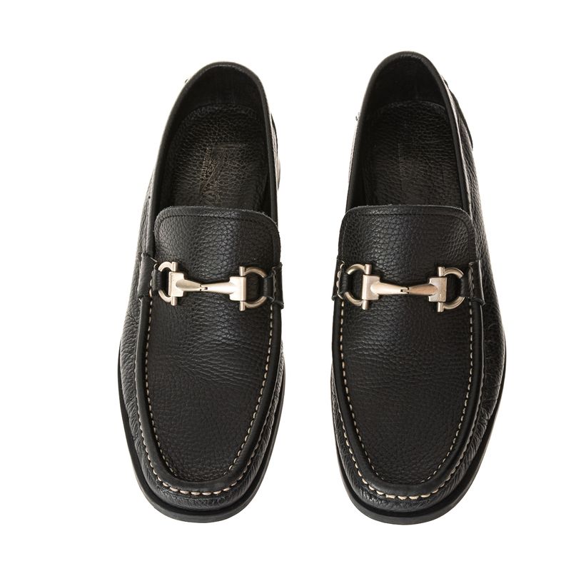 Mocassim-Salvatore-Ferragamo-Couro-Preto