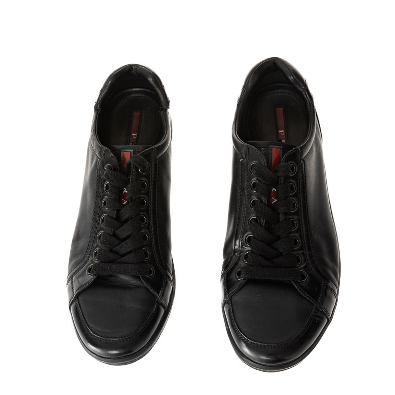 Tenis-Prada-Couro-Preto