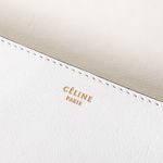 Clutch-Celine-Diamond-Couro-Preto-Branco-e-Phyton-Azul
