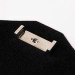 Clutch-Celine-Diamond-Couro-Preto-Branco-e-Phyton-Azul