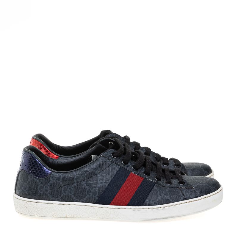 Tenis-Gucci-Preto-GG-Supreme-Faixa-Web