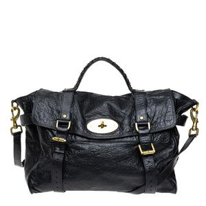 Bolsa Mulberry Alexa Couro Preto