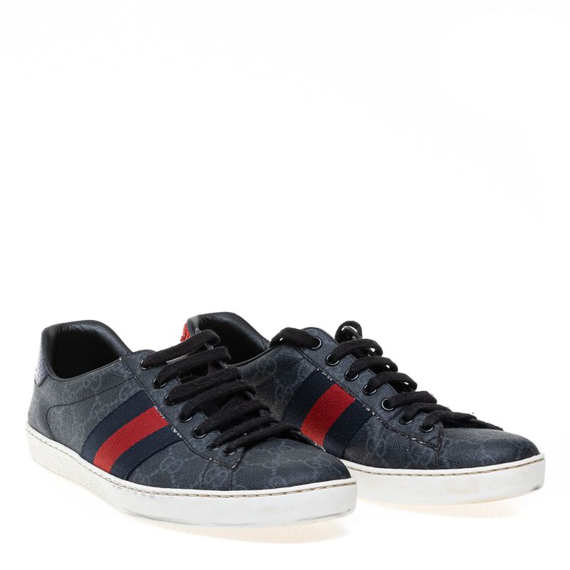 Tenis-Gucci-Preto-GG-Supreme-Faixa-Web
