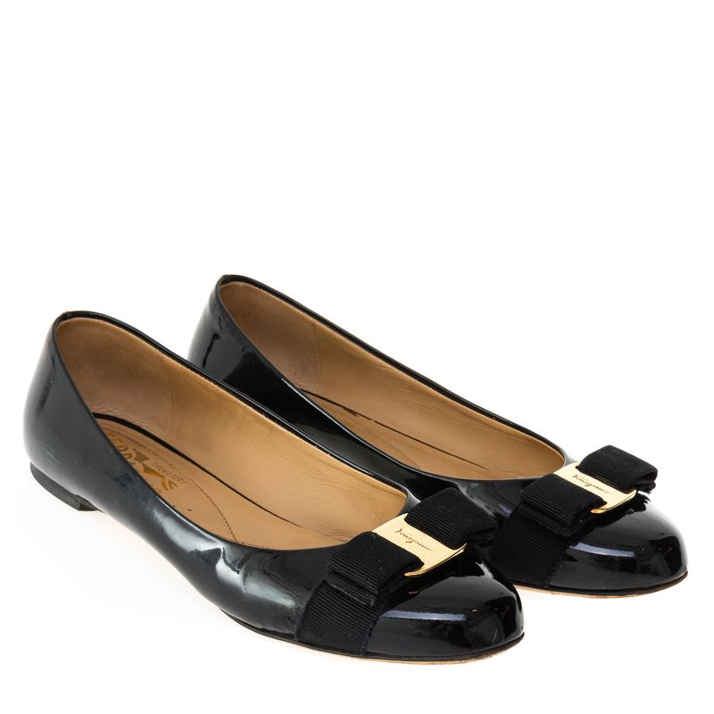 Sapatilha-Salvatore-Ferragamo-Verniz-Preto
