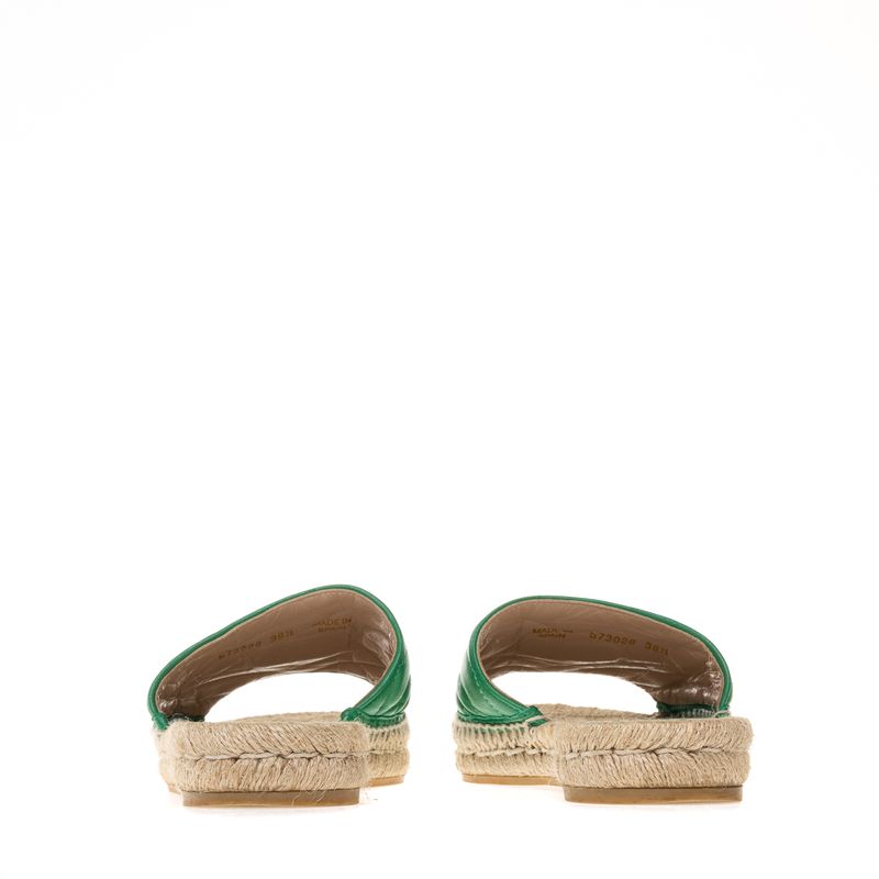 Espadrille-Slide-Gucci-GG-Marmont-Verde
