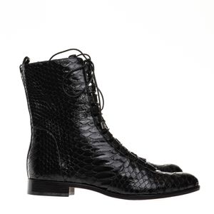 Coturno Alexandre Birman Python Preto