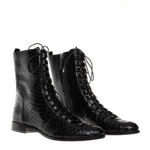 Coturno Alexandre Birman Python Preto