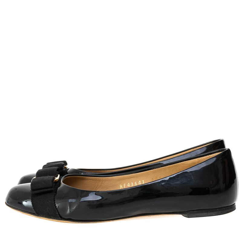 Sapatilha-Salvatore-Ferragamo-Verniz-Preto