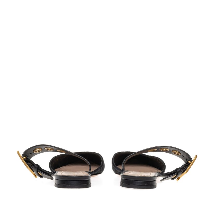 Flat-Mule-Christian-Dior-Preta