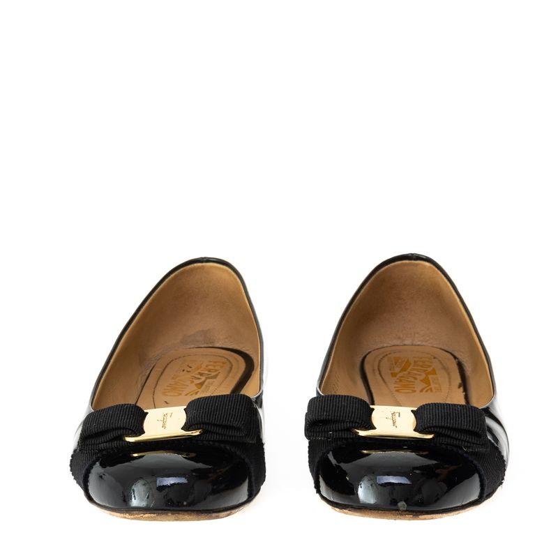 Sapatilha-Salvatore-Ferragamo-Verniz-Preto