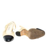 Sapato-Slingback-Chanel-CC-Cap-Toe-Couro-Bicolor