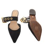 Flat-Mule-Christian-Dior-Preta
