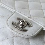 Bolsa-Chanel-Classica-Double-Flap-Caviar-Branco