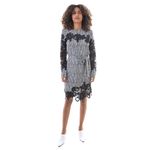 Vestido-Diane-Von-Furstenberg-Estampa-Preto-e-Branco-e-Renda