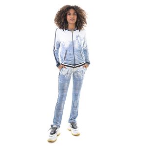 Conjunto Roberto Cavalli Branco e Azul Cobra