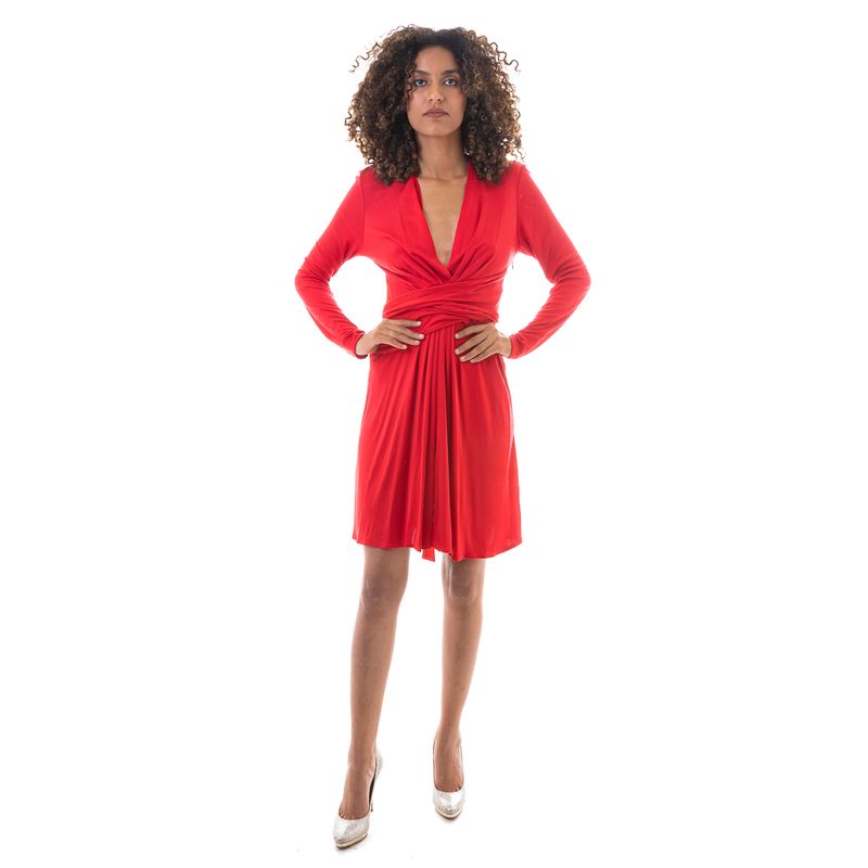 Vestido-Issa-Seda-Vermelha