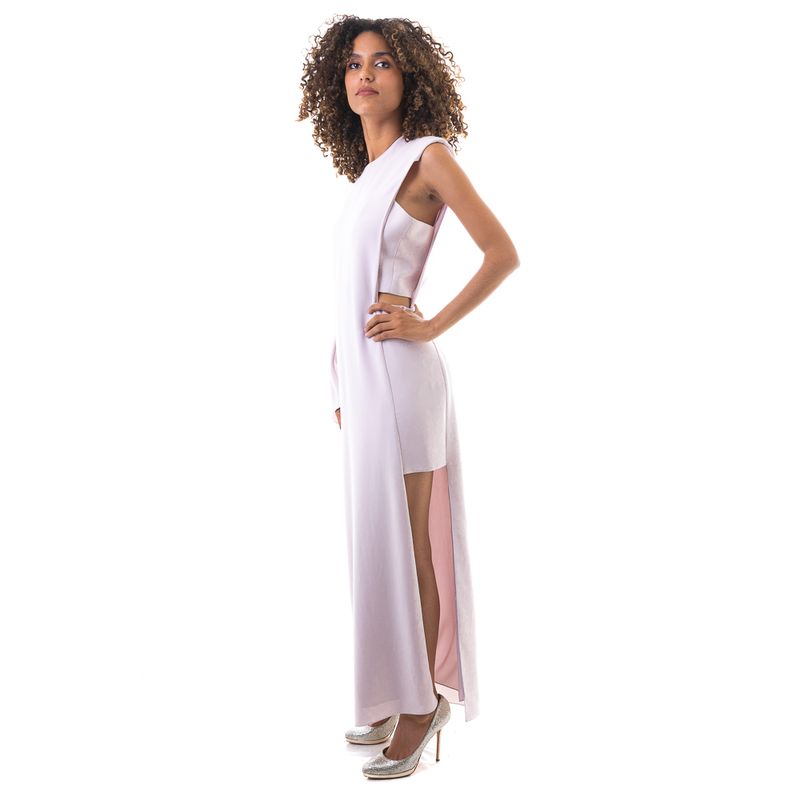 Vestido-Longo-Assimetrico-Rosa-Claro