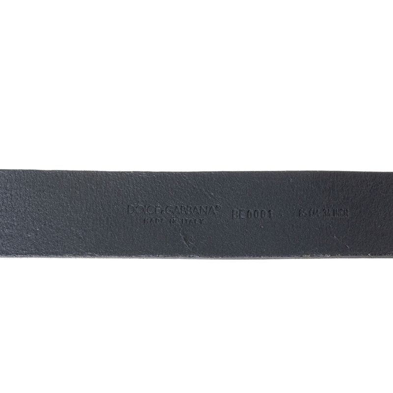 Cinto-Dolce---Gabbana-Couro-Preto-Fivela-Retangular-Dourada