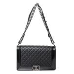 Bolsa-Chanel-Boy-Media-Matelasse-Preta