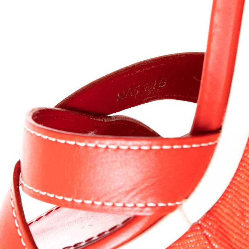 Sandalia-Anabela-Louis-Vuitton-Couro-Vermelho