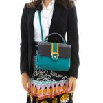 Bolsa-Paula-Cademartori-Couro-e-Camurca-Verde-e-Azul