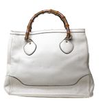 Bolsa-Gucci-Bamboo-Tote-Couro-Branco