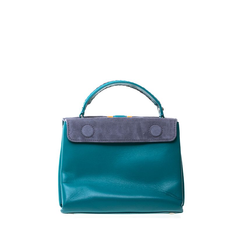 Bolsa-Paula-Cademartori-Couro-e-Camurca-Verde-e-Azul