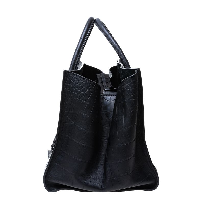 Bolsa-Celine-Phantom-Luggage-Couro-Preto-com-Textura