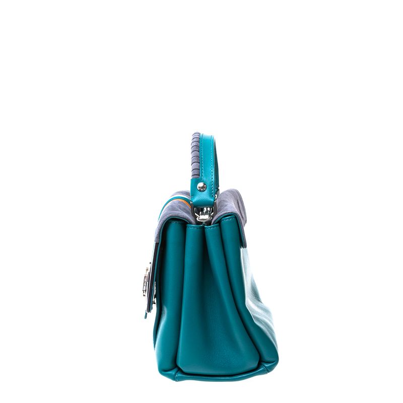 Bolsa-Paula-Cademartori-Couro-e-Camurca-Verde-e-Azul