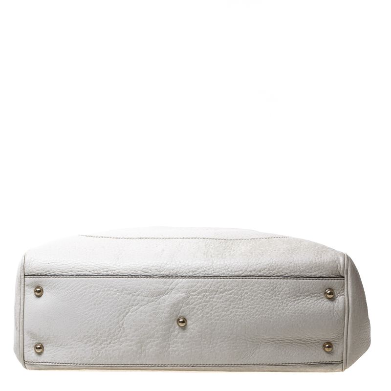 Bolsa-Gucci-Bamboo-Tote-Couro-Branco