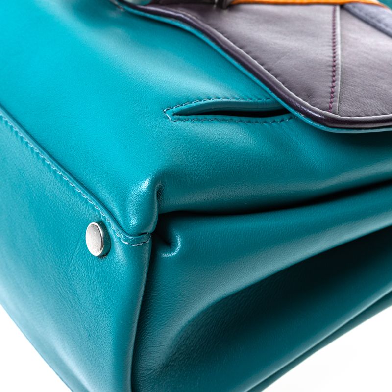 Bolsa-Paula-Cademartori-Couro-e-Camurca-Verde-e-Azul