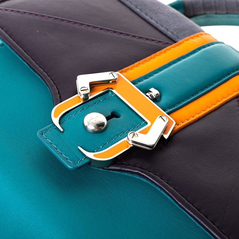 Bolsa-Paula-Cademartori-Couro-e-Camurca-Verde-e-Azul