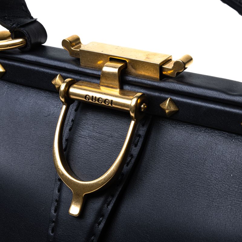 Bolsa-Gucci-Edicao-Especial-Lady-Stirrup-Couro-Preto