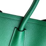 Bolsa-Prada-Cuir-Double-Grande-Saffiano-Verde