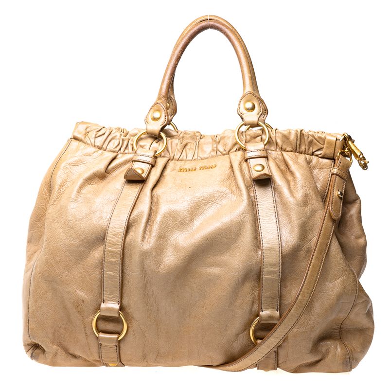 Bolsa-Miu-Miu-Tote-Couro-Bege