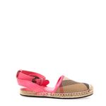 Alpargata-Burberry-Infantil-House-Check-e-Couro-Rosa