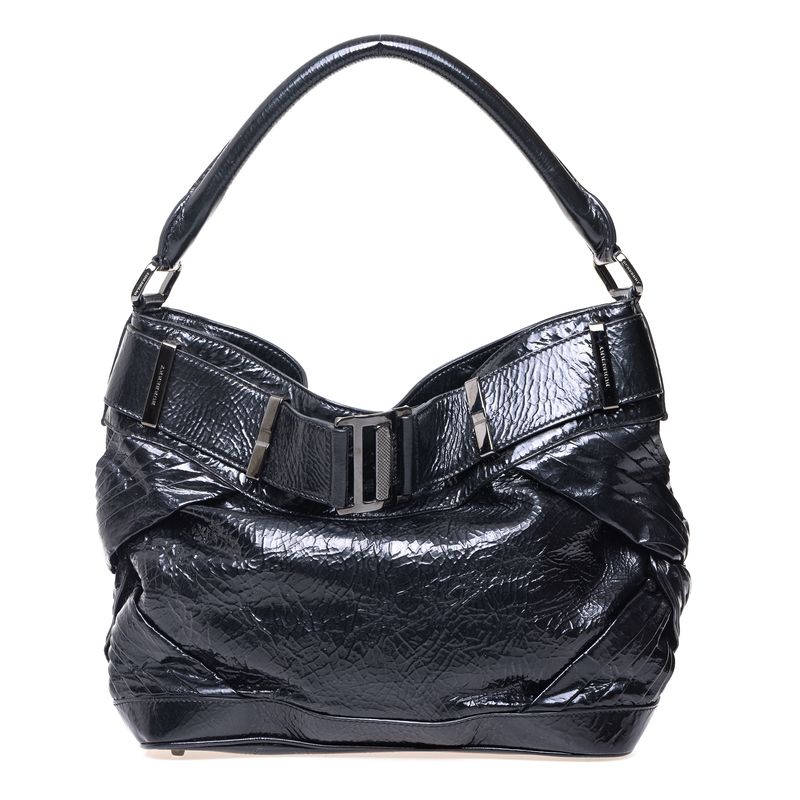 Bolsa-Burberry-Preta-Envernizada