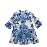 Vestido-Roberto-Cavalli-Infantil-Estampado-Azul-e-Branca