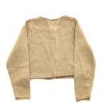 Cardiga-Infantil-Tricot-Dourado