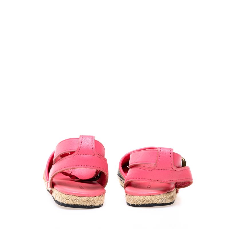 Alpargata-Burberry-Infantil-House-Check-e-Couro-Rosa