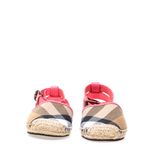 Alpargata-Burberry-Infantil-House-Check-e-Couro-Rosa