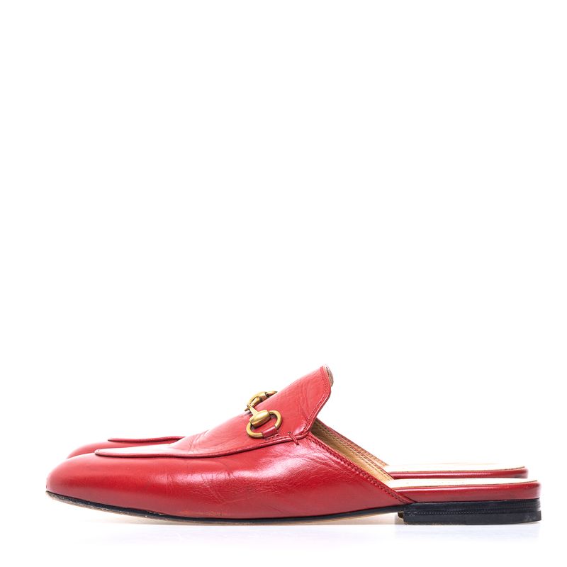 Mule-Gucci-Horsebit-Couro-Vermelho