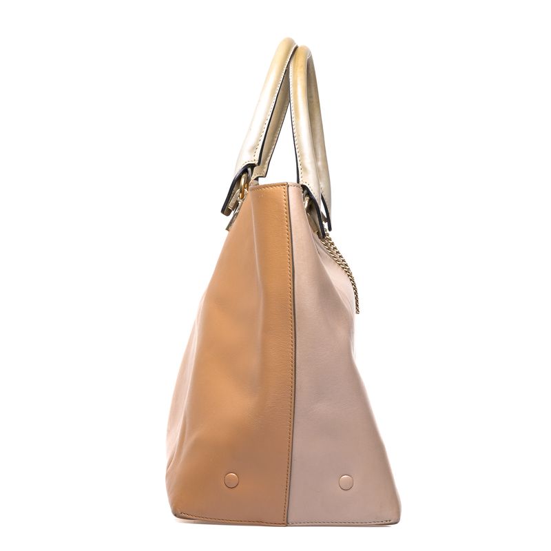 Bolsa-Chloe-Tote-Couro-Bicolor-Marrom-e-Cinza