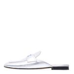 Mule-Prada-Couro-Prateado