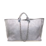 Bolsa-Chanel-Deauville-Grande-Cinza