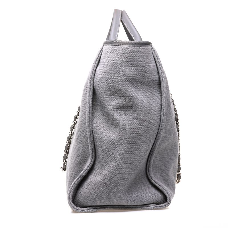 Bolsa-Chanel-Deauville-Grande-Cinza