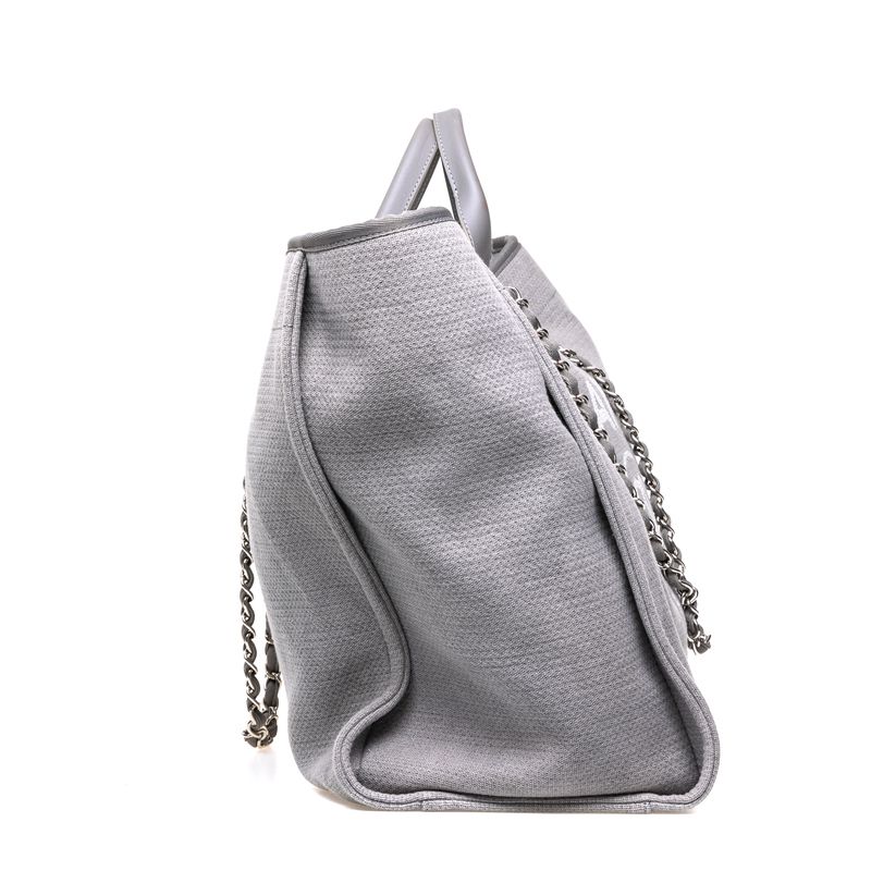 Bolsa-Chanel-Deauville-Grande-Cinza