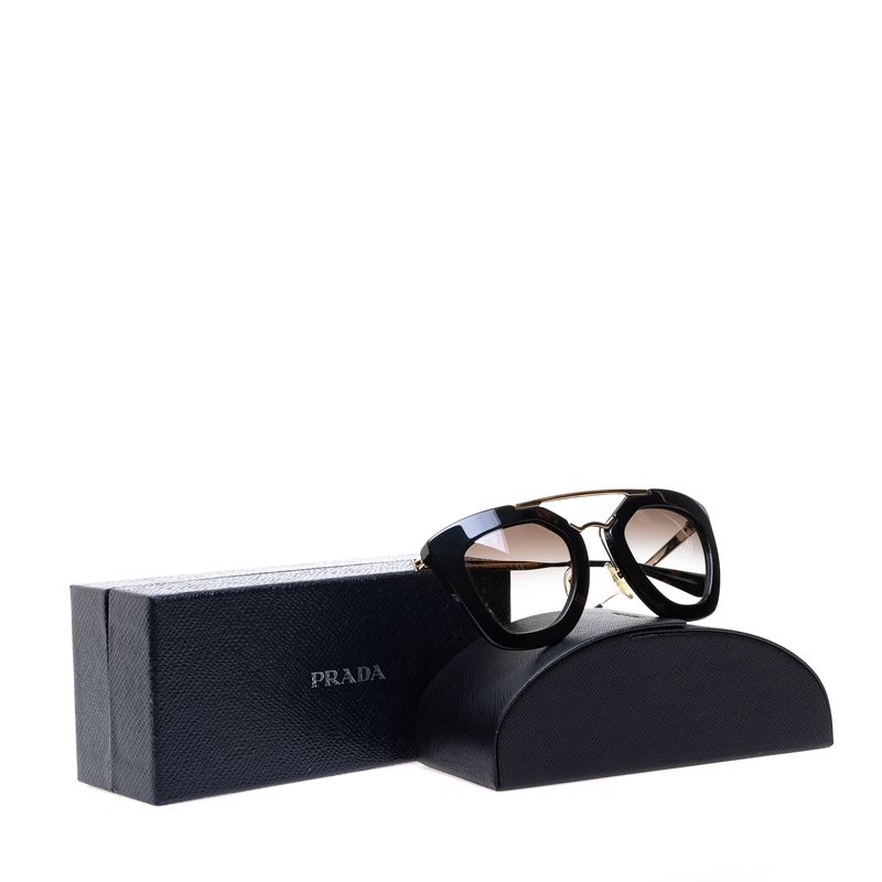 Oculos-Prada-SPR09Q-Prateado-e-Preto