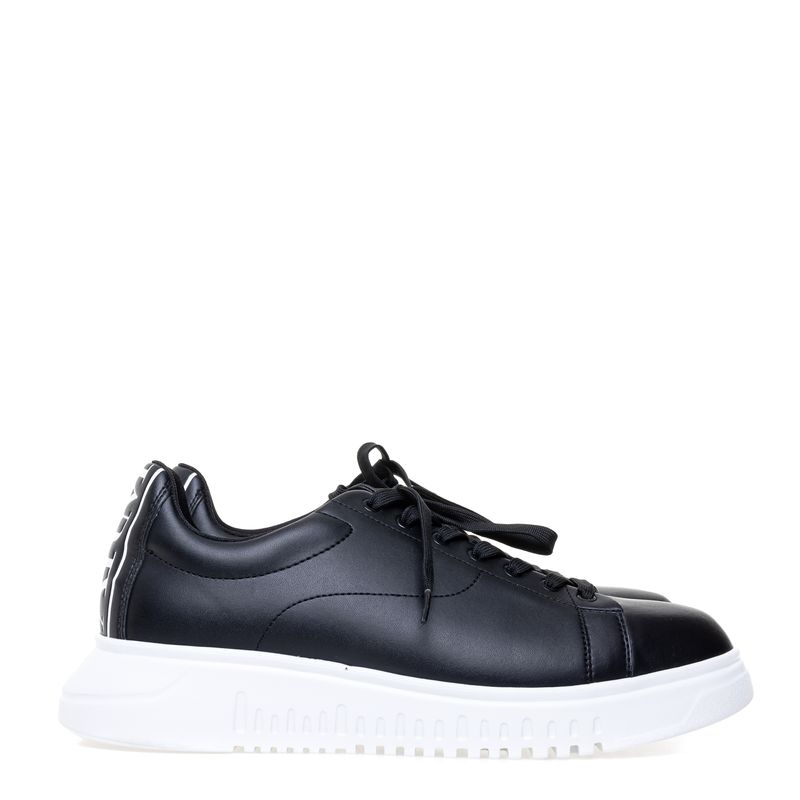 Tenis-Emporio-Armani-Cano-Baixo-Couro-Preto